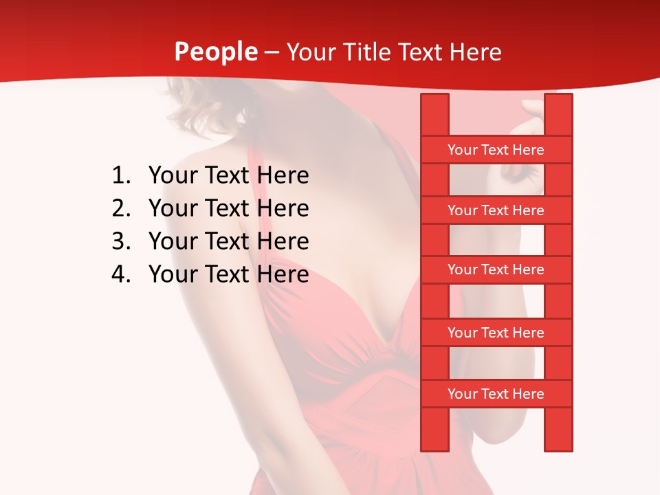 Heart Attractive Portrait PowerPoint Template