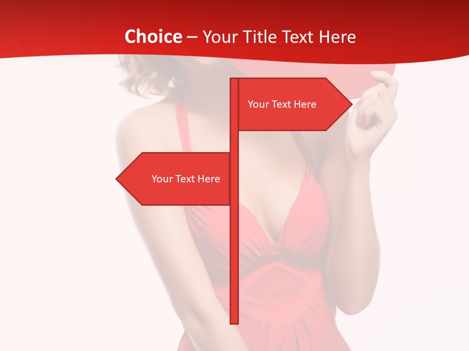 Heart Attractive Portrait PowerPoint Template