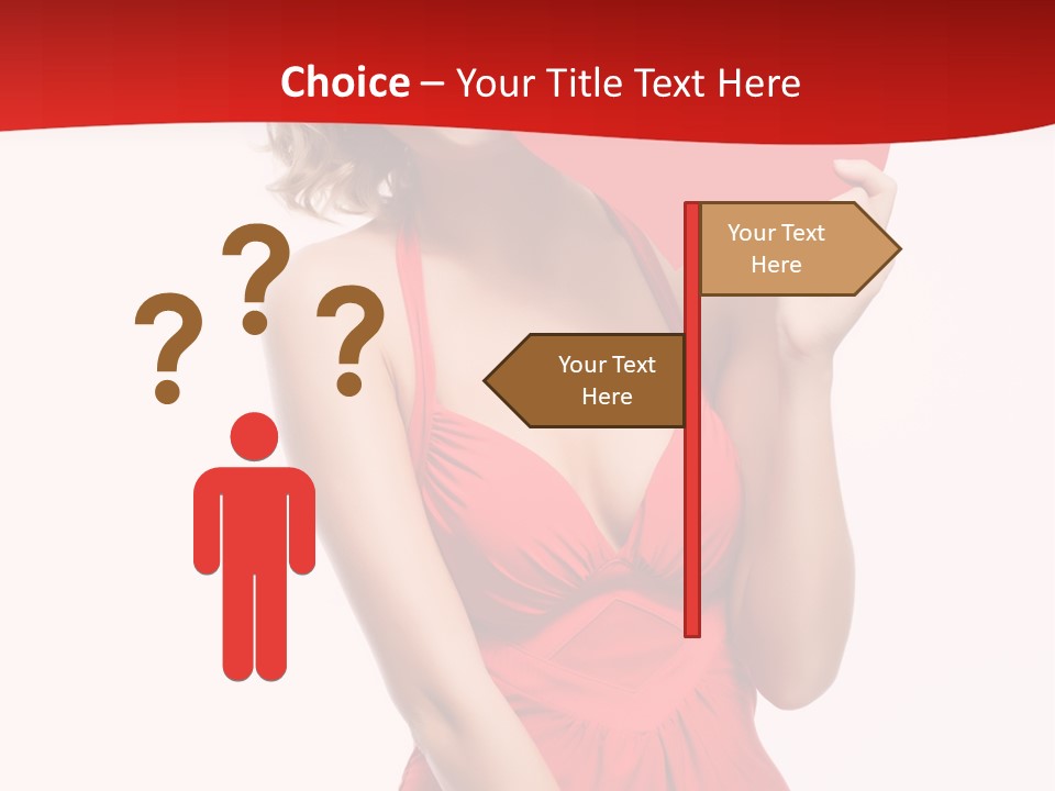 Heart Attractive Portrait PowerPoint Template