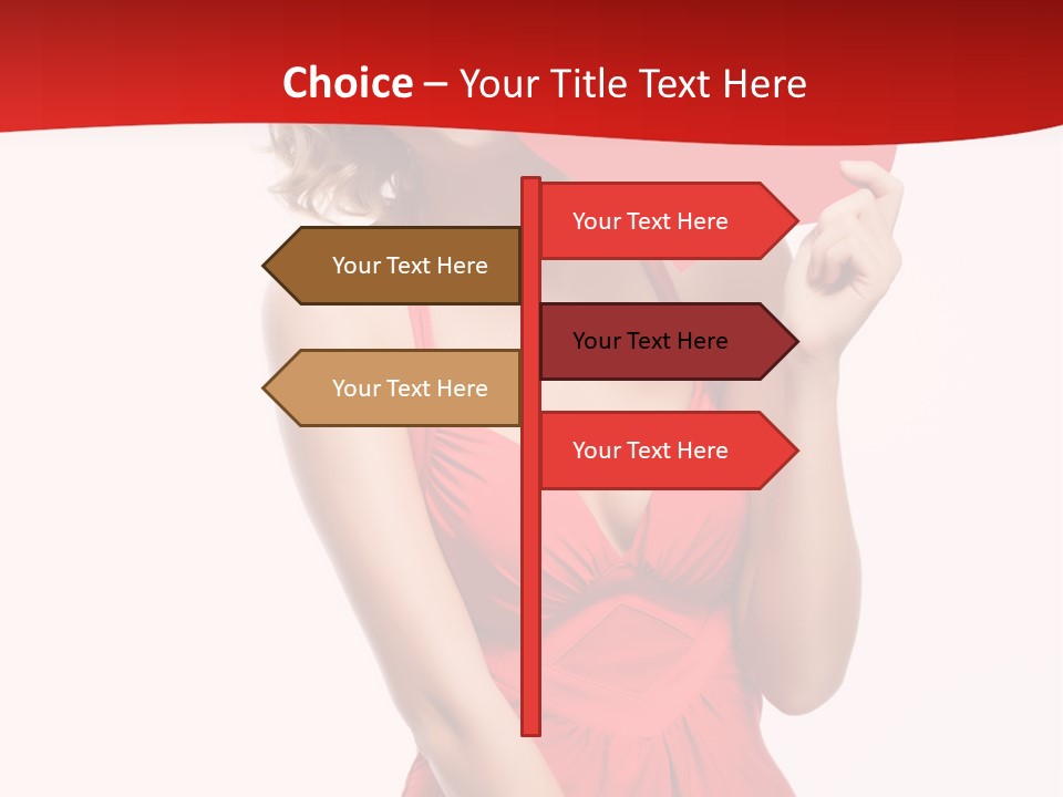 Heart Attractive Portrait PowerPoint Template