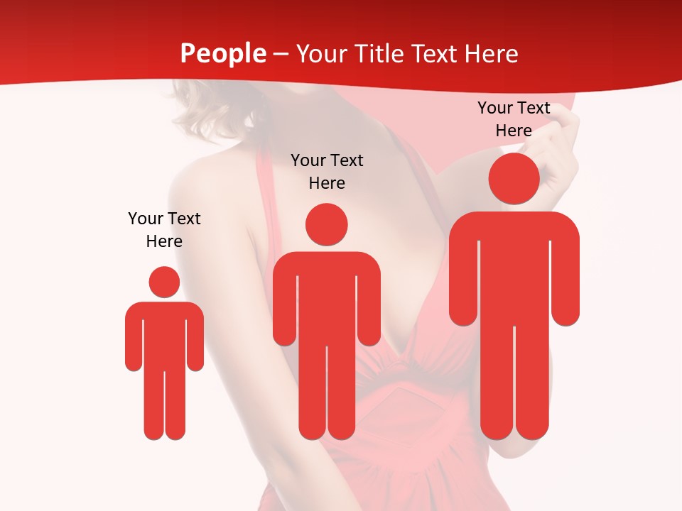 Heart Attractive Portrait PowerPoint Template