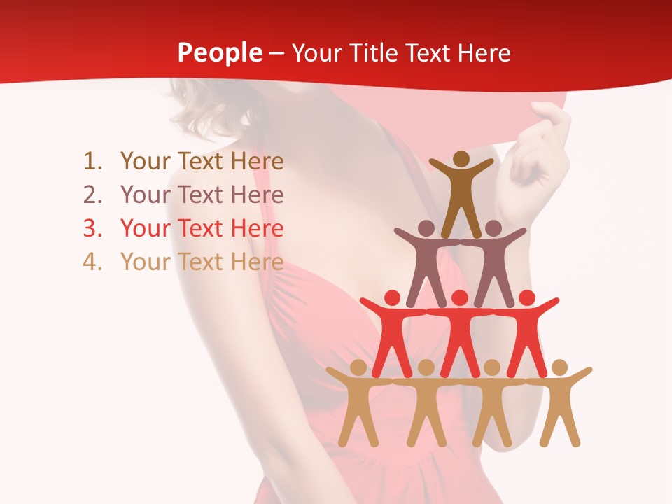 Heart Attractive Portrait PowerPoint Template