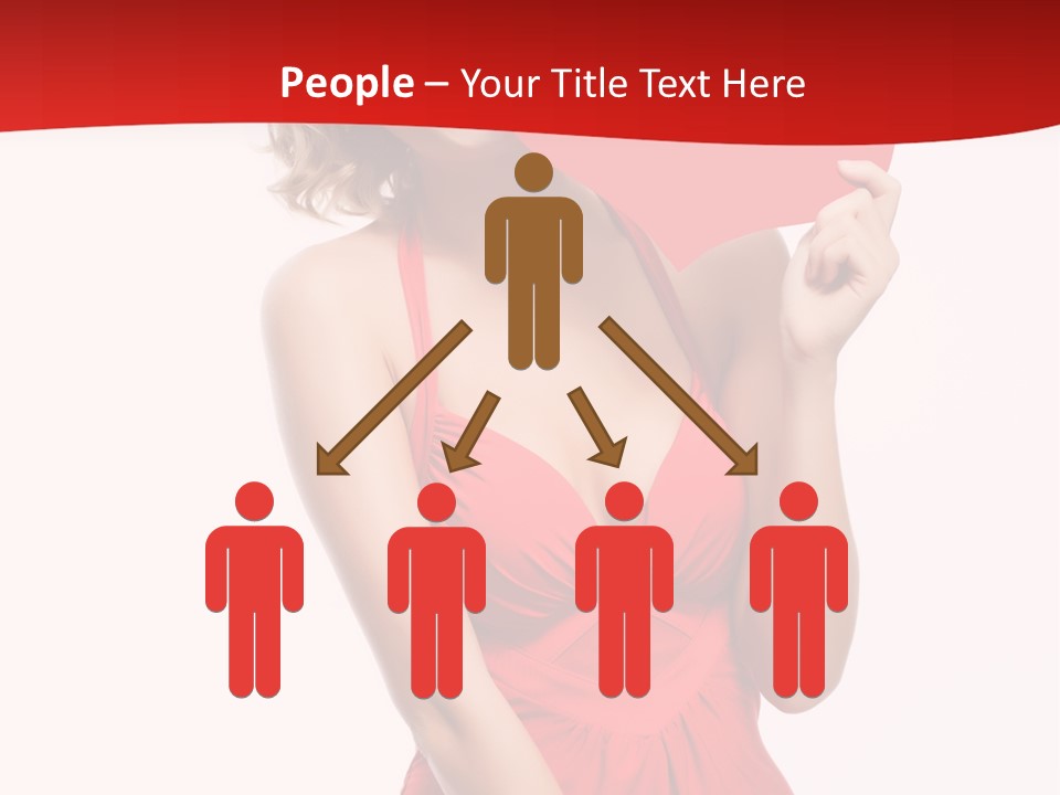 Heart Attractive Portrait PowerPoint Template