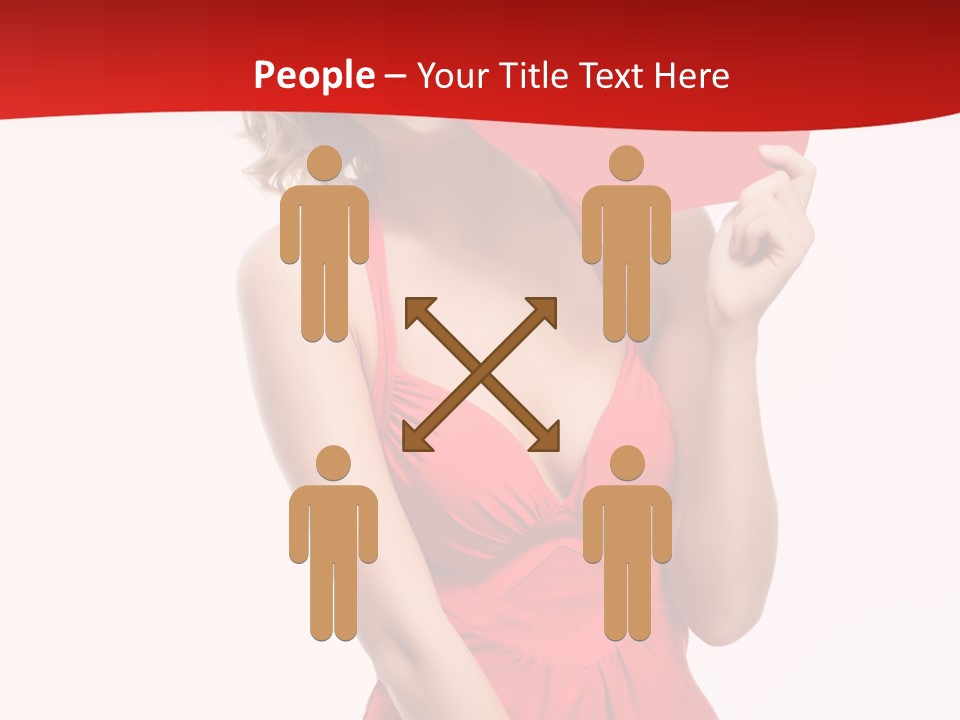 Heart Attractive Portrait PowerPoint Template