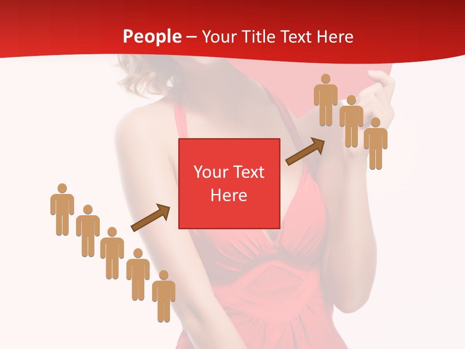 Heart Attractive Portrait PowerPoint Template