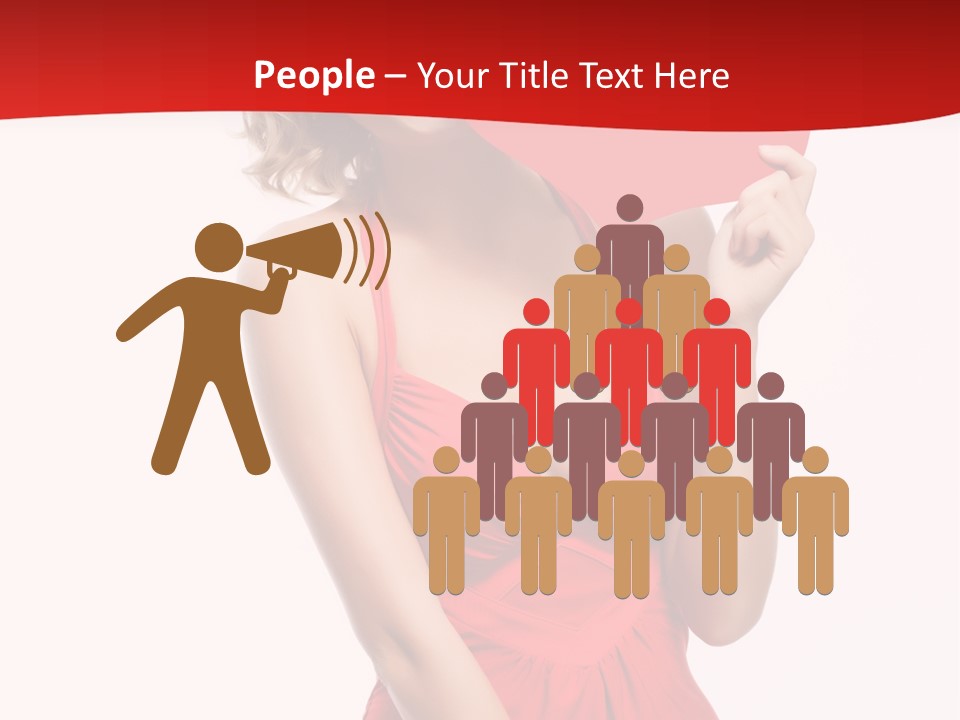 Heart Attractive Portrait PowerPoint Template