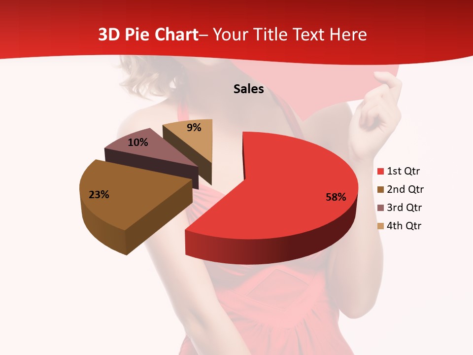 Heart Attractive Portrait PowerPoint Template