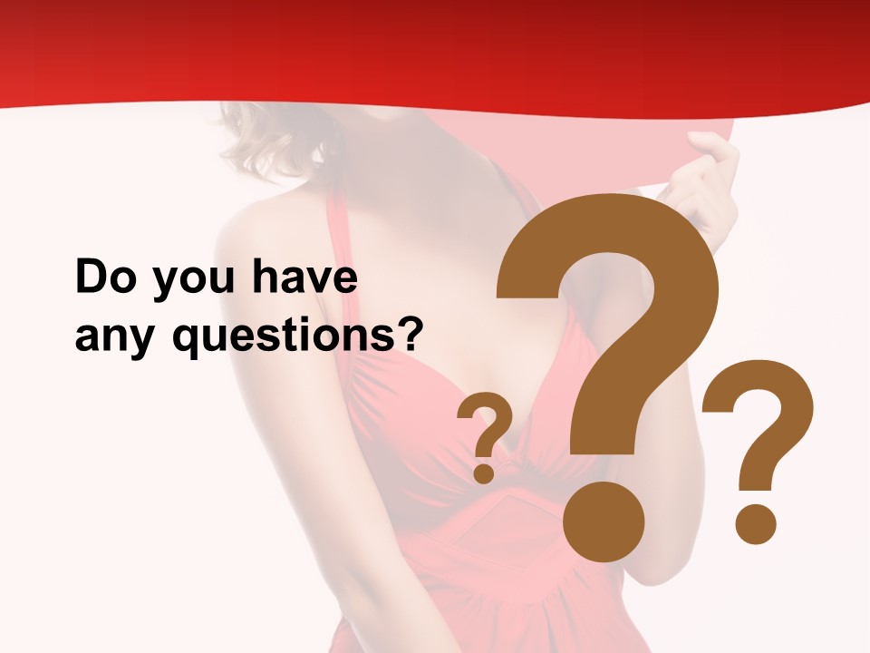 Heart Attractive Portrait PowerPoint Template