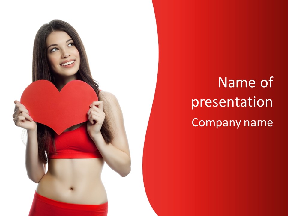 Valentine's Day Sport Person PowerPoint Template