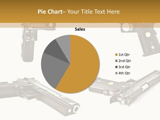 Automatic Compact Firearm PowerPoint Template