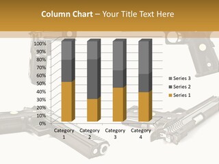 Automatic Compact Firearm PowerPoint Template