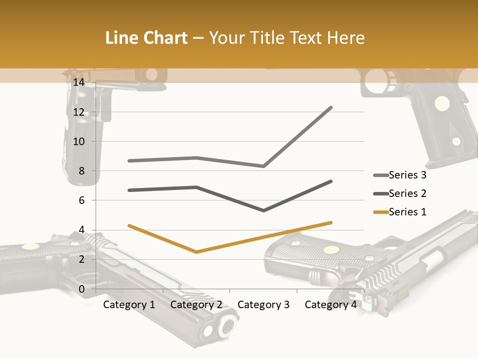 Automatic Compact Firearm PowerPoint Template