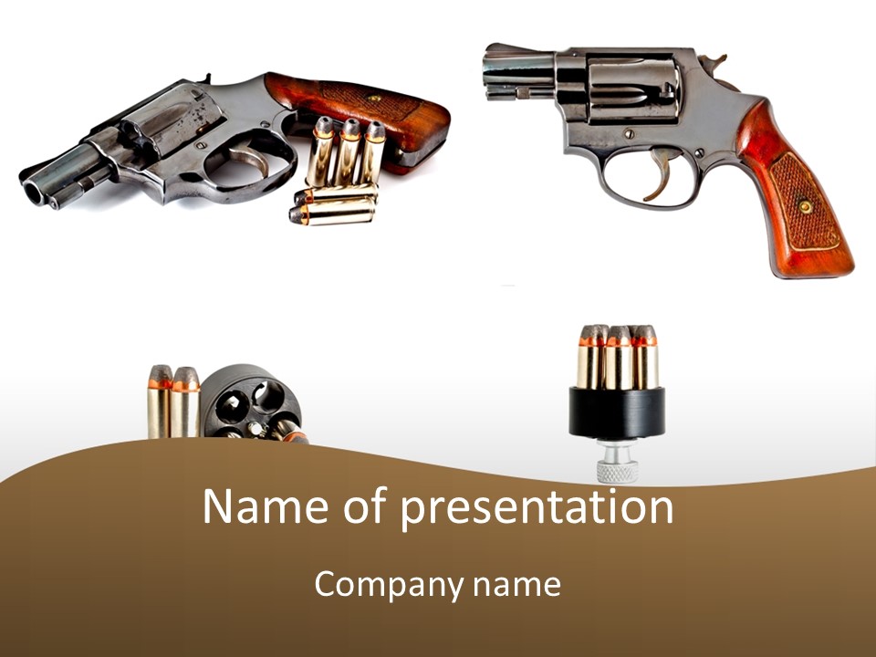 Loader Sight Weapon PowerPoint Template