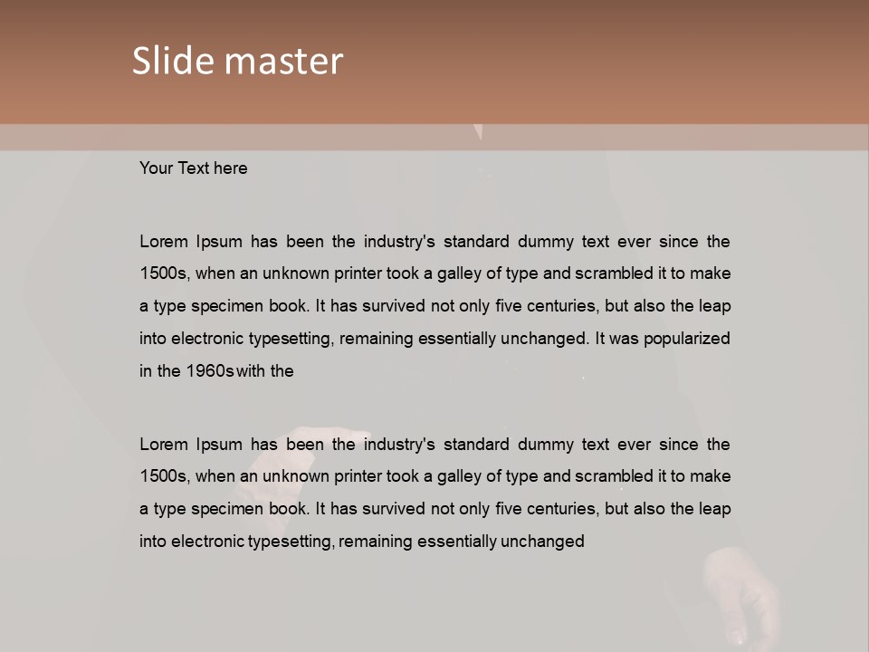 Sofa Male Cool PowerPoint Template