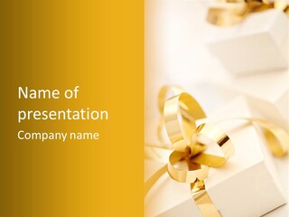 Gift Shining Wedding PowerPoint Template