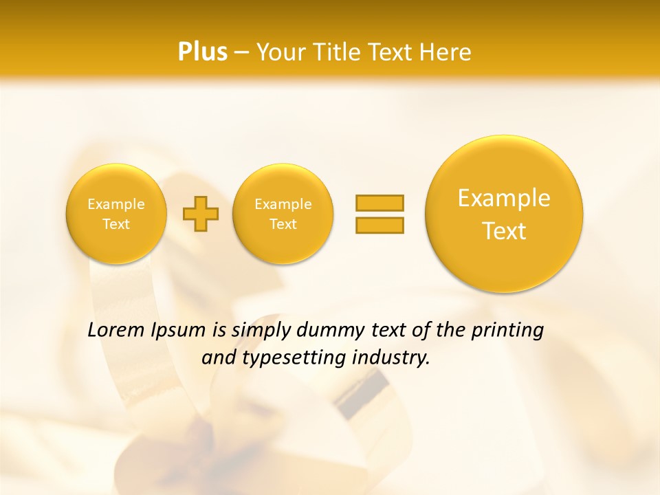 Gift Shining Wedding PowerPoint Template