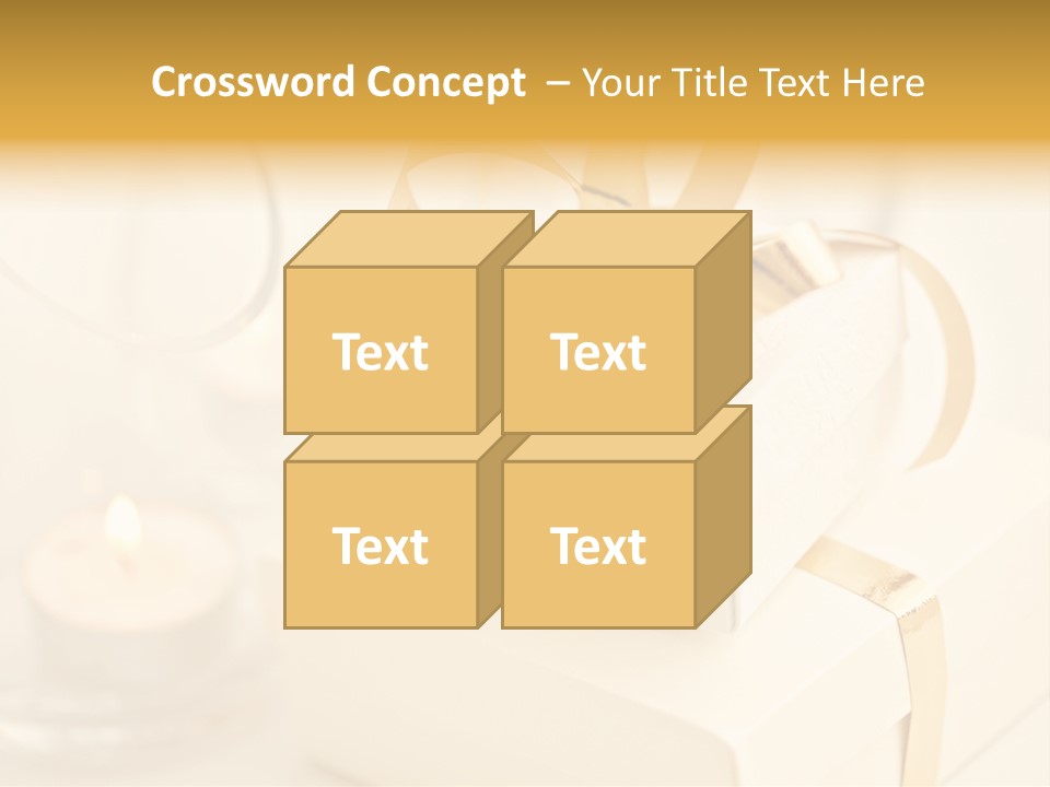 Bright Decorated Golden PowerPoint Template