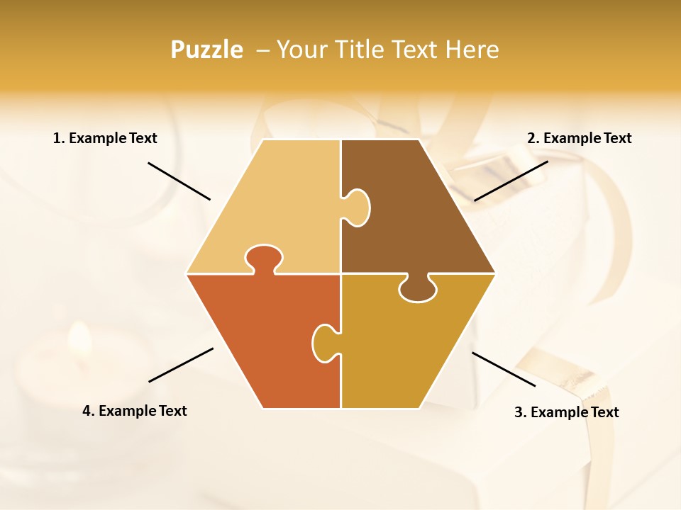 Bright Decorated Golden PowerPoint Template