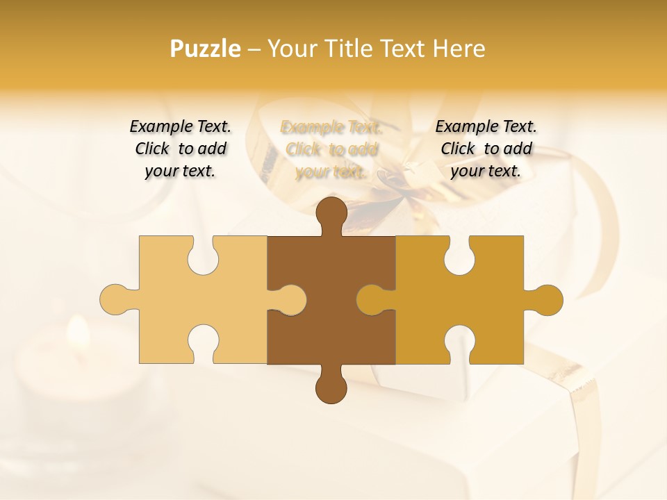 Bright Decorated Golden PowerPoint Template