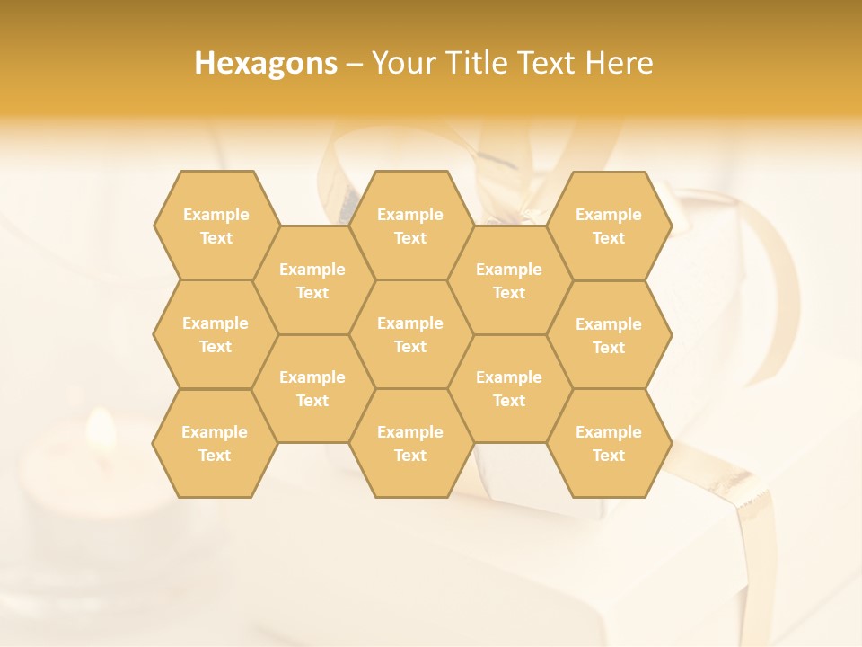 Bright Decorated Golden PowerPoint Template