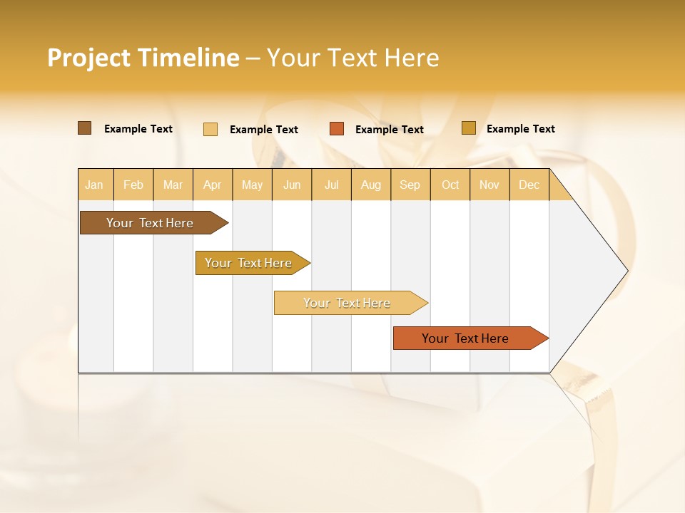 Bright Decorated Golden PowerPoint Template