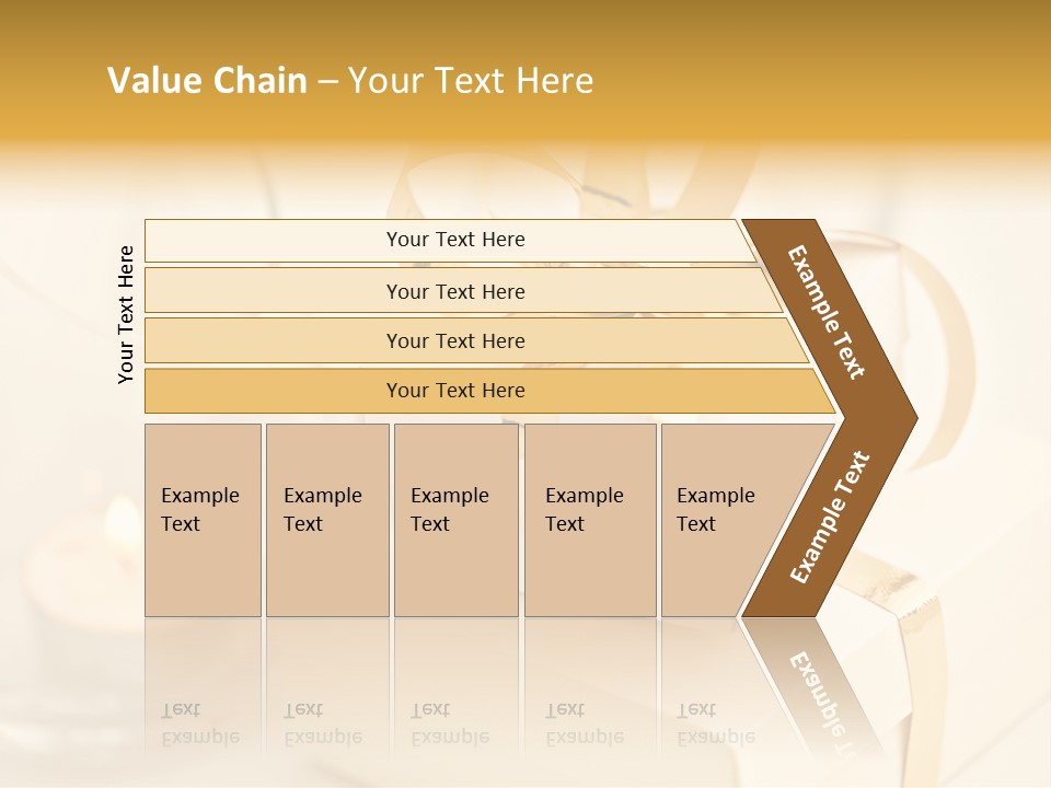 Bright Decorated Golden PowerPoint Template