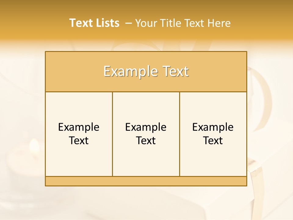 Bright Decorated Golden PowerPoint Template