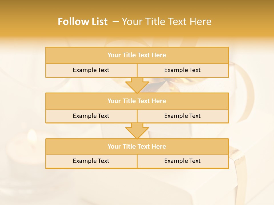 Bright Decorated Golden PowerPoint Template