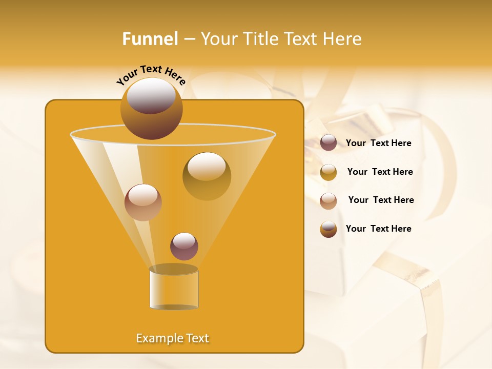 Bright Decorated Golden PowerPoint Template