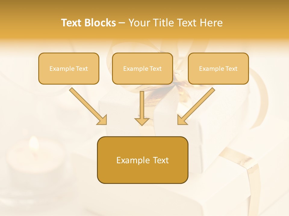 Bright Decorated Golden PowerPoint Template