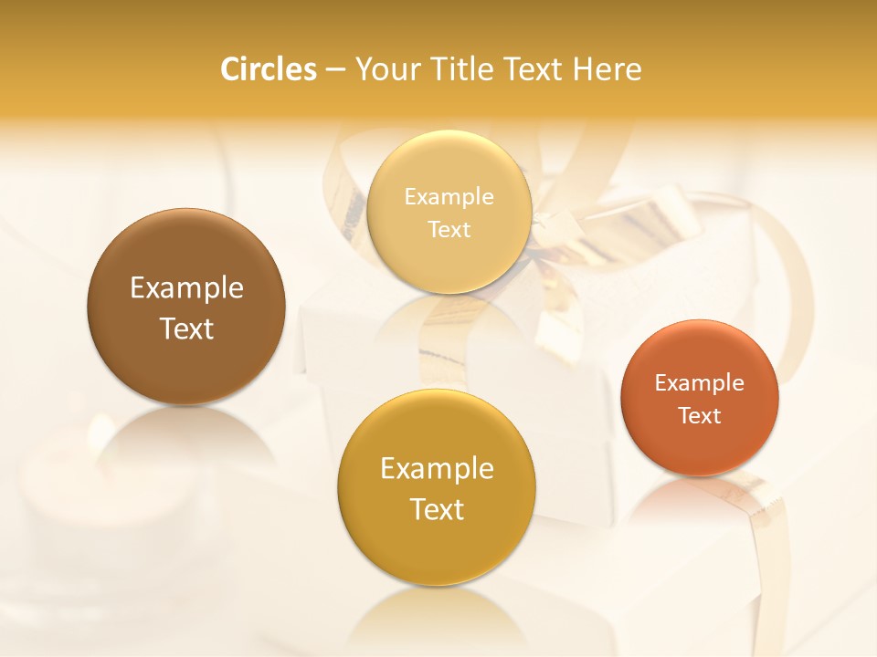 Bright Decorated Golden PowerPoint Template