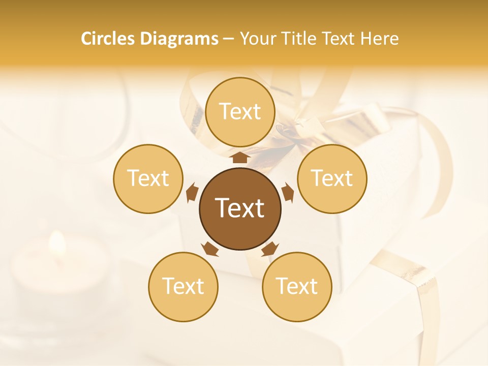 Bright Decorated Golden PowerPoint Template