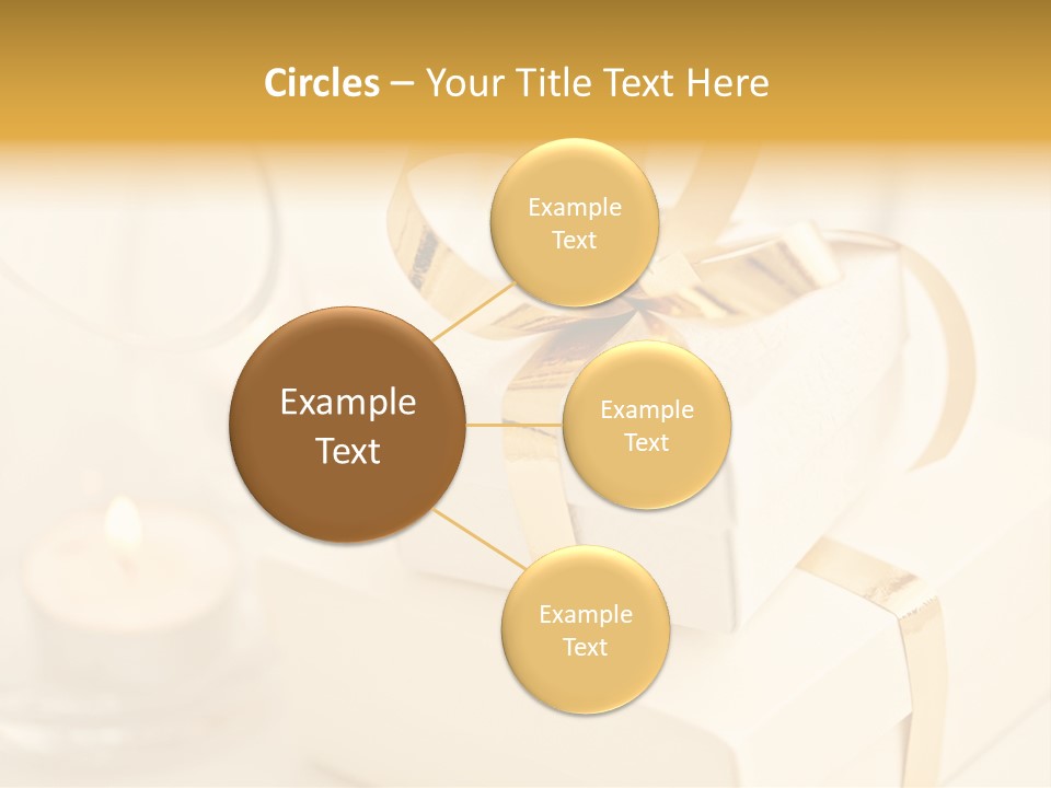 Bright Decorated Golden PowerPoint Template