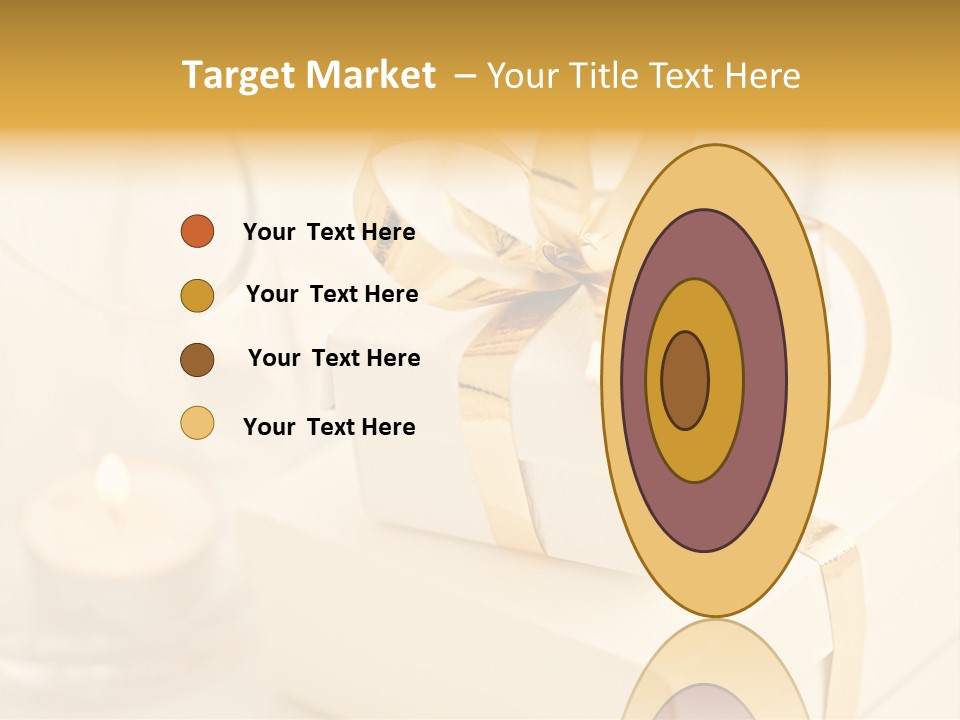 Bright Decorated Golden PowerPoint Template