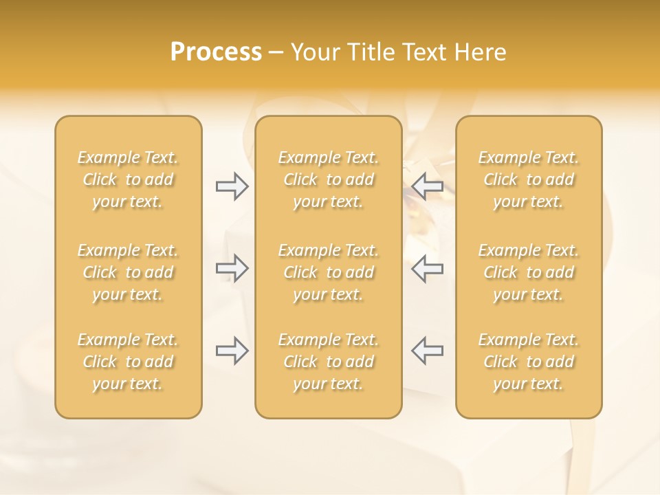Bright Decorated Golden PowerPoint Template