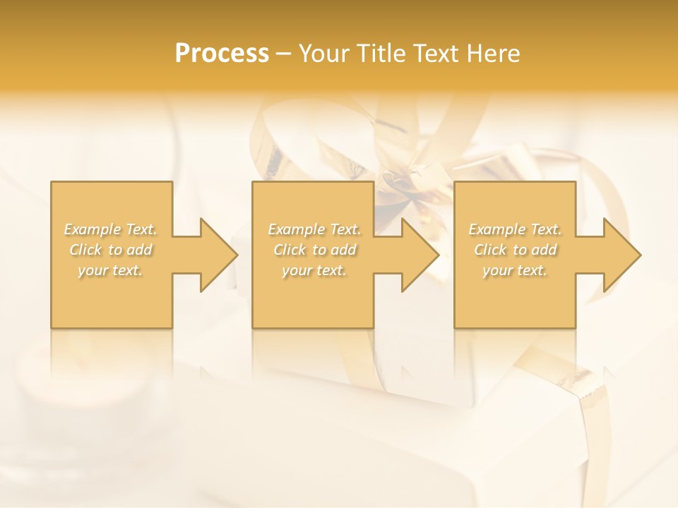 Bright Decorated Golden PowerPoint Template