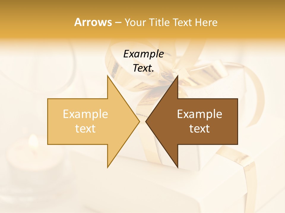 Bright Decorated Golden PowerPoint Template