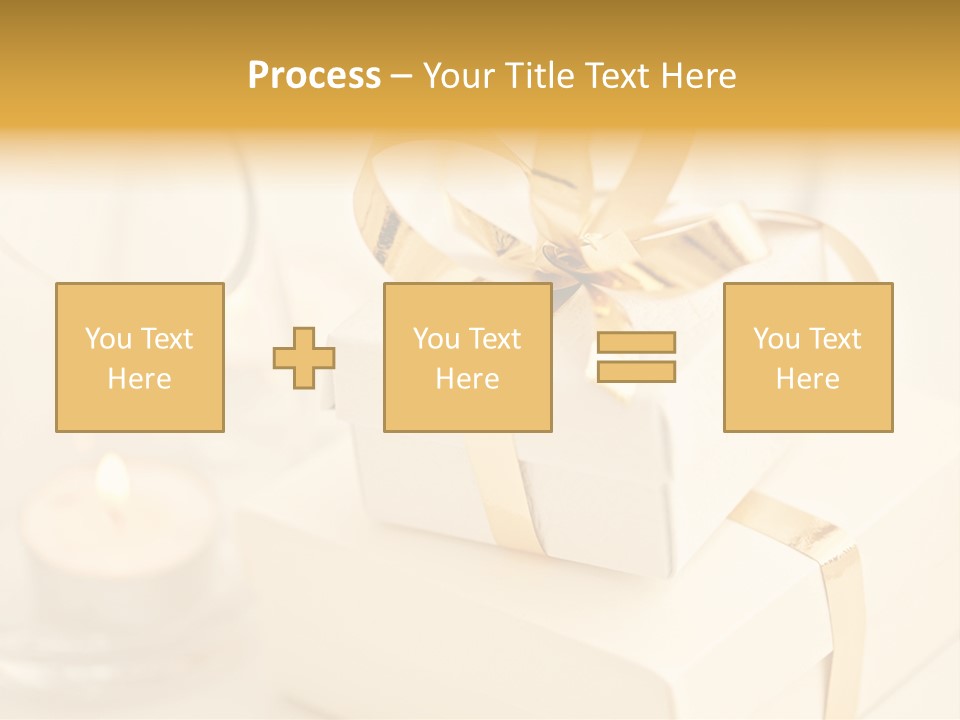 Bright Decorated Golden PowerPoint Template