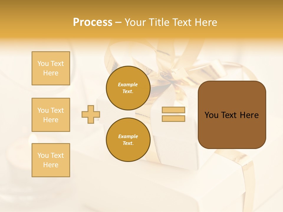 Bright Decorated Golden PowerPoint Template
