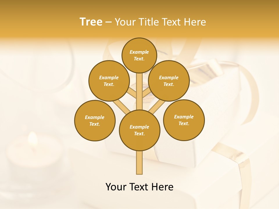 Bright Decorated Golden PowerPoint Template