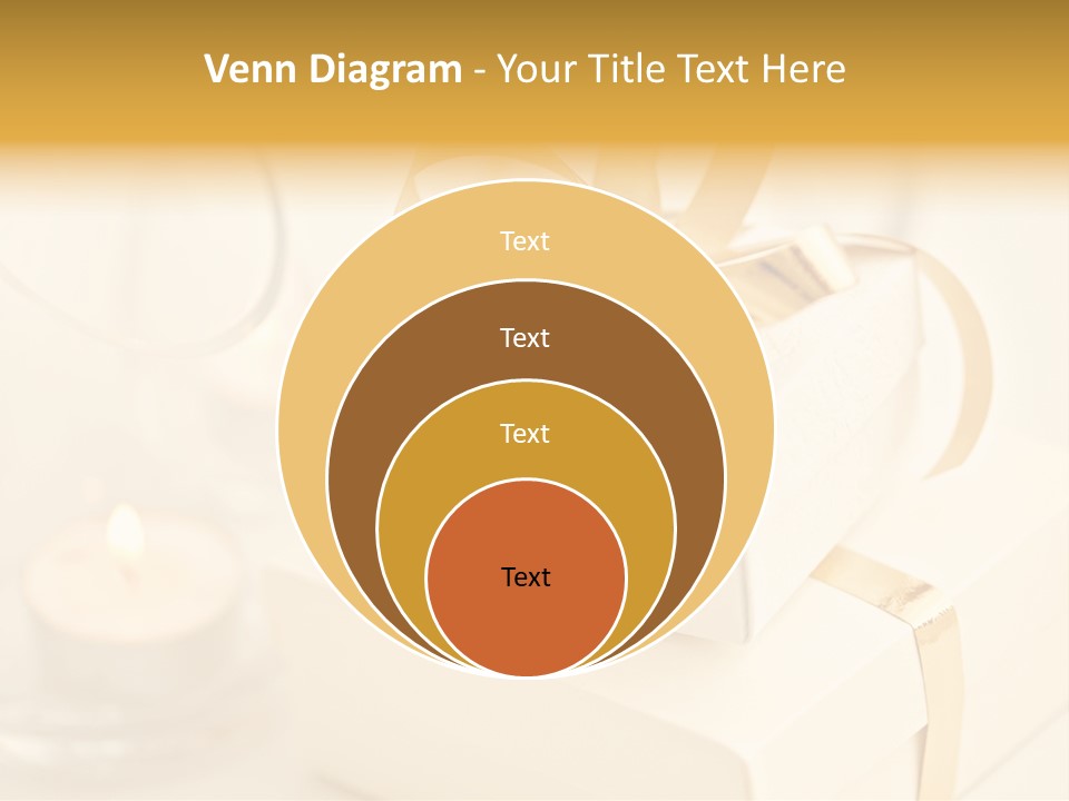 Bright Decorated Golden PowerPoint Template