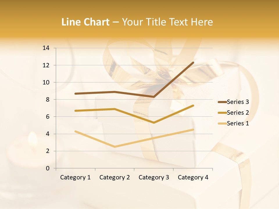 Bright Decorated Golden PowerPoint Template