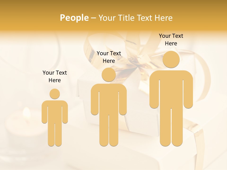 Bright Decorated Golden PowerPoint Template