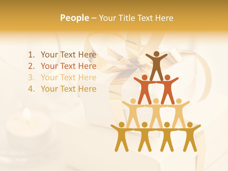 Bright Decorated Golden PowerPoint Template