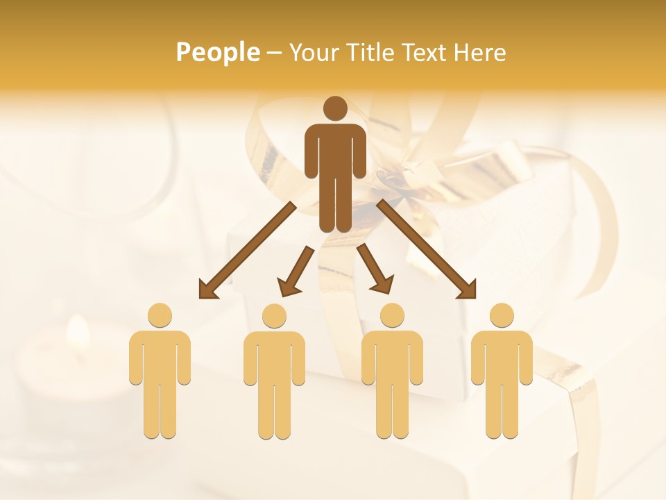 Bright Decorated Golden PowerPoint Template