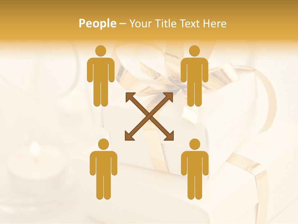 Bright Decorated Golden PowerPoint Template