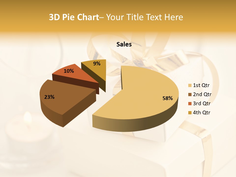 Bright Decorated Golden PowerPoint Template