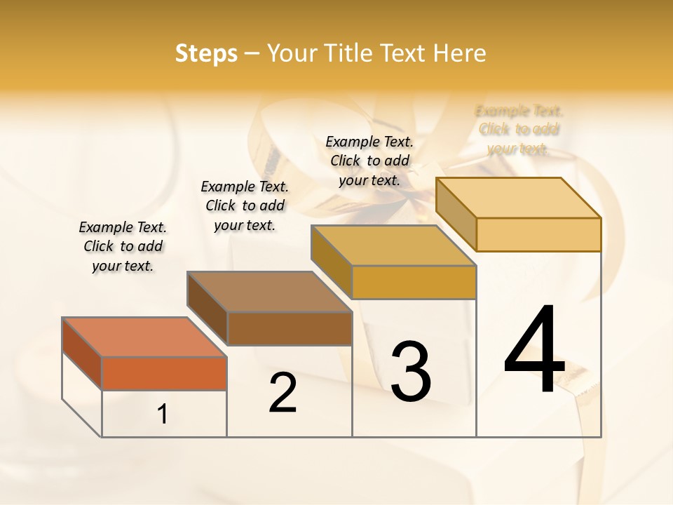 Bright Decorated Golden PowerPoint Template
