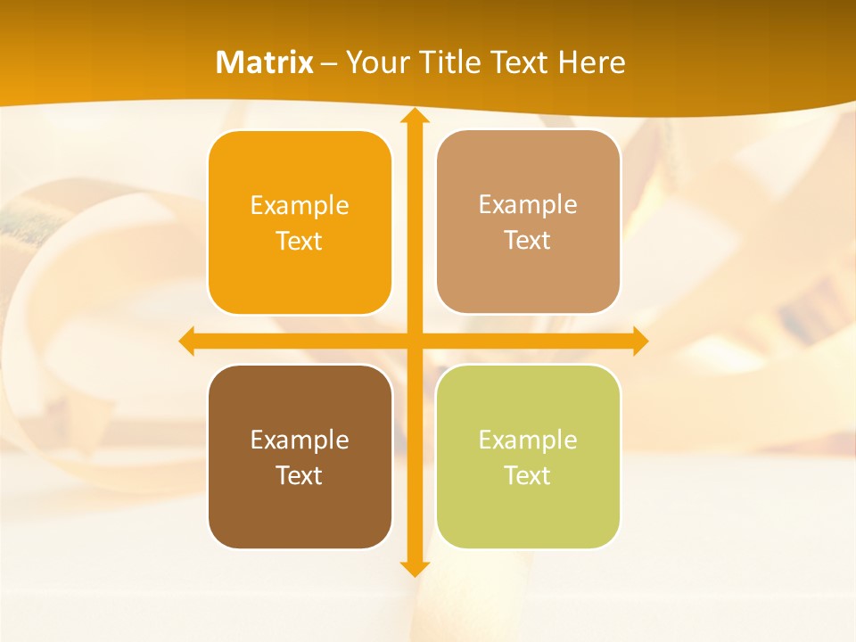 Gold Wedding Decorated PowerPoint Template