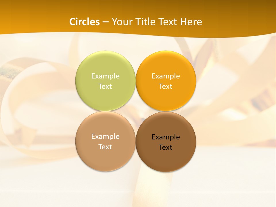 Gold Wedding Decorated PowerPoint Template